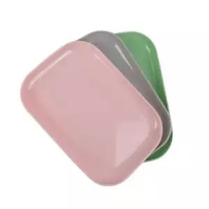 플라스틱쟁반 컬러 플라스틱 미니 작은 쟁반 트레이 컵받침 3p K67