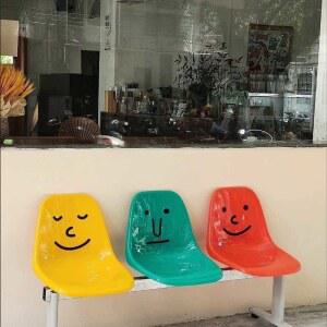 발코니 테라스 관광지 감성 의자 쇼파 단조 티테이블세트 책상 커피테이블 메쉬 도금