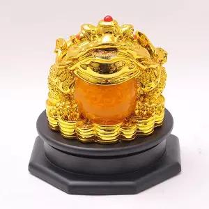 호박 보옥 회전형 황금 두꺼비 인테리어 장식 소품