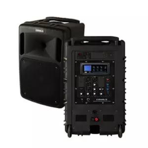 충전식 앰프 스피커 카날스 BK-881N 300W 야외 공연 버스킹 강의 강연 교회 행사 블루투스 무선마이크 세트