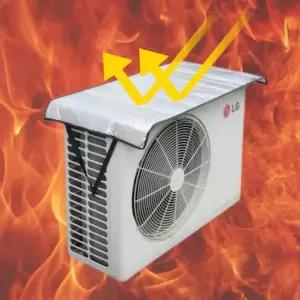 에어컨 실외기커버 열차단 차양막 햇빛가림막