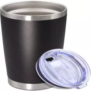 뚜껑이 있는 Eyazure 20온스 텀블러 이중벽 진공 단열 스테인리스 스틸 커피 머그 여행용 컵 파우더 코팅