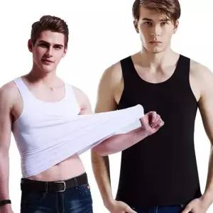 민소매 아이스 런닝셔츠 런닝 헴라인