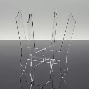 투명 인테리어 화분 받침대 실내 원목 스탠드 S18 사이즈