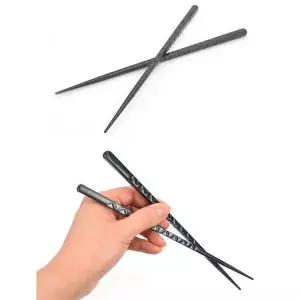 블랙 멜라민 일식 한식 업소용 젓가락 24.2cm 9호