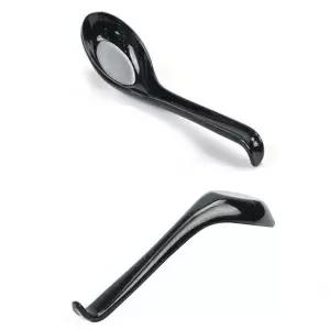 멜라민 라면 우동 스푼 국물 수저 16.2cm 3호 검정