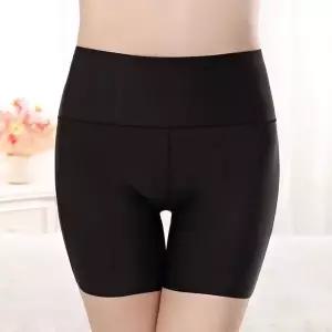 여성 하이웨스트 똥배커버 드로즈 사각팬티 실크팬트