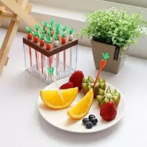 KC인증 홈 집들이 오거닉디자인 과일꽂이 파티픽 16EA