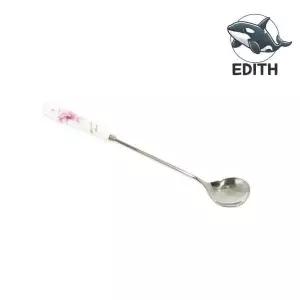 아름다운 진달래 손잡이 롱티스푼 식기 모두에