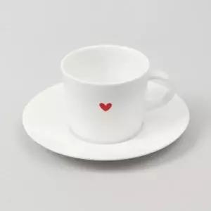 미니하트에스프레소찻잔세트100ml도자기커피잔