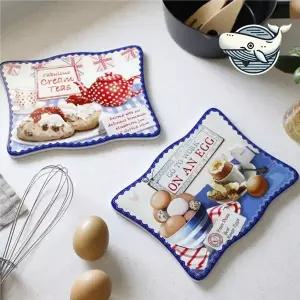 예쁜 물결형 도자기 냄비받침 감성 키친 티매트 원형티코스터