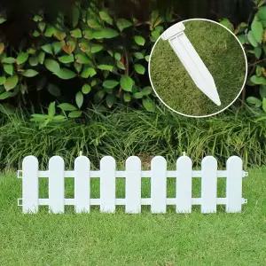 플라스틱 초록정원 말뚝형 5p세트 울타리 텃밭울타리