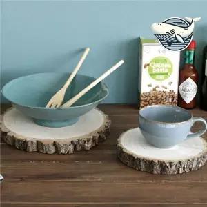 자연친화 원형 나무 트레이 다용도 컵받침 이쁜냄비받침