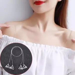 브라 끈 실리콘 오프숄더 브라끈