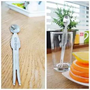 스텐 윙크 양면 스푼포크 1P 홈카페 디저트 티스푼 케이크포크