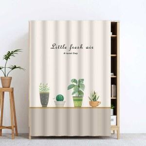 캐비닛 가림 커튼 옷장 먼지 차단 신발장 선반 책장용 무타공 천가리개