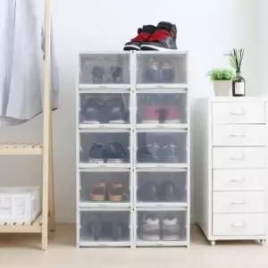 [SBD] 보관상자 수납함 3P 슈즈 투명 슬라이딩 신발 대형