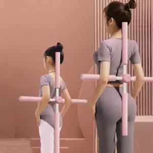 블루 스트레칭 목 체형 요가 기구 굽은등 바 교정