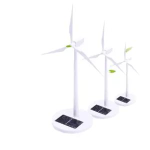 발전기 모형 에너지 터빈 과학 태엽 풍차 사각 세트 만들기 풍력 받침대 빠른 모델