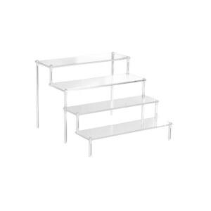 피규어전시대 릴 계단 블라인드 3단 받침대 40CM 장식장 보관함