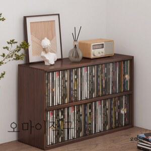 CD수납장 장식장 CD 꽂이 선반 사선 진열랙 진열대 미디어 릴 홀더 3단 책선반