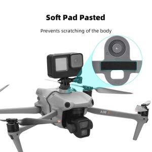 Gopro 11/10/X3 액션 카메라 설치 소품 호환 액세서리 용 호환 DJI Air 3S 드론 어댑터 홀더 상단 확장 브