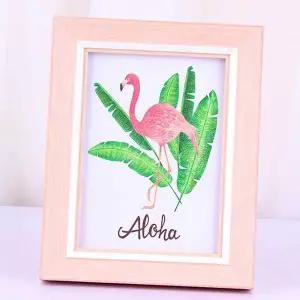 핑크 액자프레임 가족사진액자 액자받침대 웨딩액자