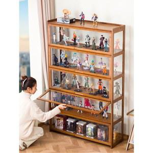 대형 피규어 장식장 블랙 110m 5층 전시장 보관함 진열장