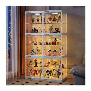 피규어 진열장 릴 케이스 투명 화이트 5단 장식장