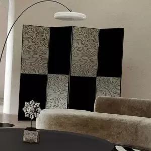 4단 공간분리 파티션 나무 우드 이동식 가림막