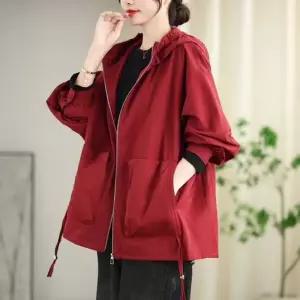 면 빈티지 캐주얼 고밀도 카고 빅포켓 코트 밑단 항공 트렌치 루즈핏 점퍼 집업 후드 빅사이즈 스트링 야구