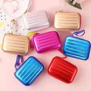 [반애] 미니 캐리어 파우치 여행용 화장품 동전지갑