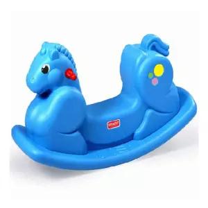 돌아기선물 넓은안장 블루 흔들말 유아승용완구 육아방 키즈놀이방 장난감말 균형운동