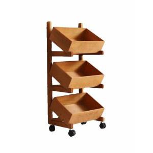 원목 3단 수납 매대 화물차 받침틀 리빙잇소 베란다 칸막이형 선반 앤디링크 판촉