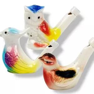 공작 세라믹 인테리어 새피리 장식품 화병 도자기