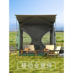 자동차후면텐트 도킹텐트 스타리아 SUV 텐트 확장 야외 그린