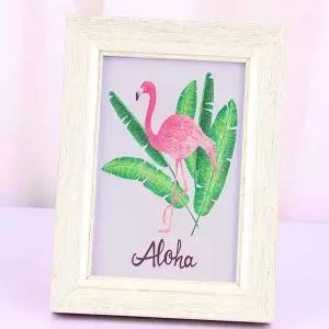 화이트 우드 탁상용 사진 액자 모던액자 엔틱액자