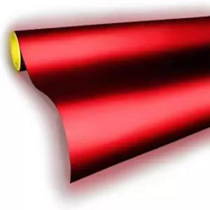 VViViD 반사 광택 빨간색 비닐 자동차 랩 필름 DIY 롤 쉽게 설치 (1/2피트 x 48인치)