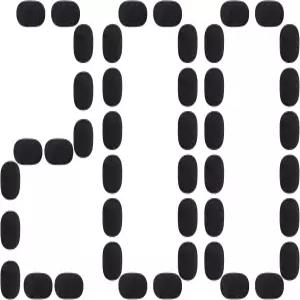 소형 라펠 및 헤드셋 마이크 소음 감소를 위한 200피스 미니 폼 윈드스크린 커버 보호 블랙