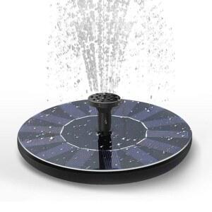 버드 배스용 태양열 분수 워터 펌프, 새롭게 업그레이드된 미니 펌프 1.5W 무료 스탠딩 패널 키트 정원, 연못, 수영장, 야외용