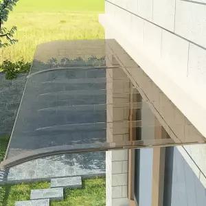 비가림막 고정 어닝 현관 베란다 컨테이너 창문 차양막 캐노피 투명 방수 지붕 60x50