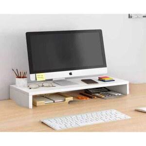 모니터받침대 주변기기 원목 받침대 슬라이딩 1개 전용 모니터다이 1 가능