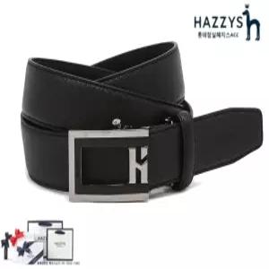 헤지스 ACC 정장벨트추천 HJBE5E775BK남성 블랙 버클장식 소가죽 자동벨트 HJBE5E775BKJN