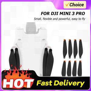 DJI Mini 3 Pro 저소음 프로펠러용 호환 드론 퀵 릴리스 날 블레이드 4쌍