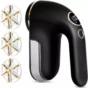 EiLVEY 패브릭 면도기 LED 디스플레이로 충전 가능한 전기 보푸라기 제거기 6잎 칼날 3단 속도 조절 퍼즈