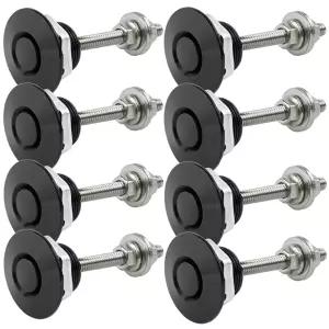 GETIROTE 퀵 릴리스 범퍼 후드 핀 범용 래치 번호판 잠금 클립 직경 1.25인치 푸시 버튼 대부분의 차량용