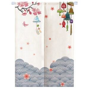 노렌 커튼 주방 바란스 식당 일식점 이자카야 횟집 도어 행운의 출입구 고양이 가리개