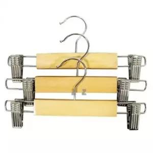 [JED] 걸이 팬츠 행거 치마 옷걸이 바지 3개 원목