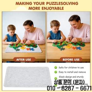 퍼즐 펠트 보드 미끄럼 방지 표면 간편 설치 안전 사용 분류 테이블탑 게임 액세서리
