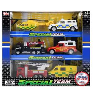 긴급출동 구조차 메탈 다이캐스트 6종세트 남아선물 자동차 어린이장난감 집콕놀이